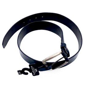NEW Van Heusen Men's Black Leather Belt